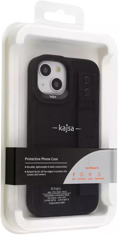 Чохол для iPhone 15 Kajsa Outdoor Collection (black) - фото - №4