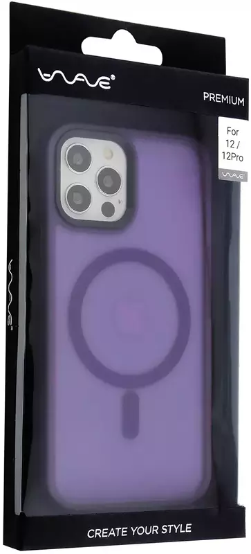 Чохол для iPhone 12/12 pro WAVE Matte Insane Case with MagSafe (deep purple) фото