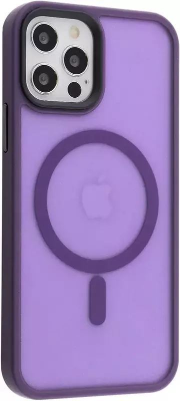 Чохол для iPhone 12/12 pro WAVE Matte Insane Case with MagSafe (deep purple) фото
