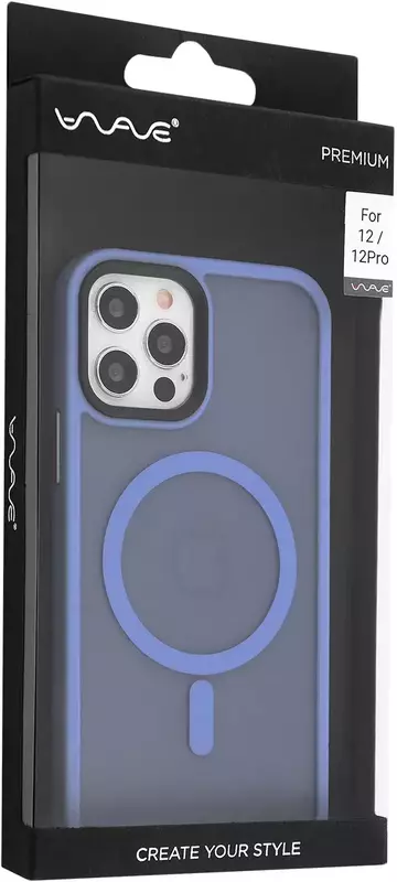 Чохол для iPhone 12/12 pro WAVE Matte Insane Case with MagSafe (sierra blue) фото