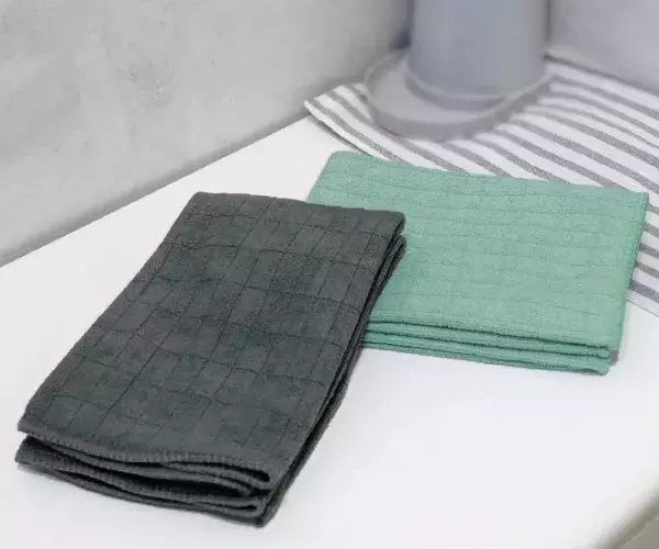 Ганчір'я універсальне KELA Supor (мікрофібра), м'ятно-зелене, 35x35 см, 4 шт (12731) - фото - №2