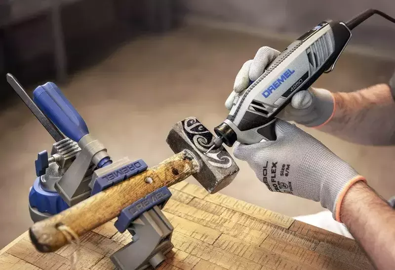 Багатофункціональний інструмент Dremel 4250 6-128, 175Вт + 128 насадок + 6 приставок (F.013.425.0JN) - фото - №11