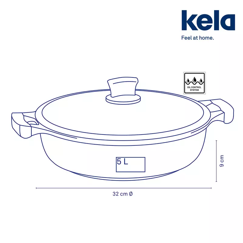 Каструля з кришкою KELA Stella Nova, 32 см, 5 л (12226) - фото - №6