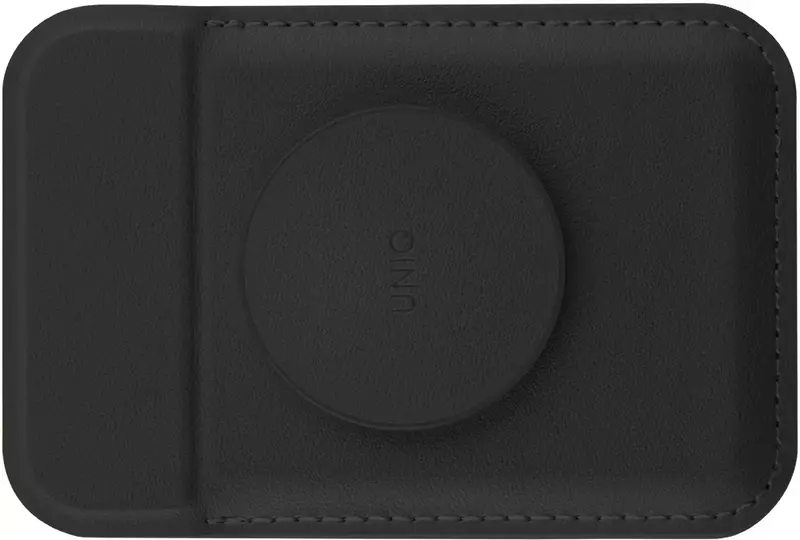Чохол-гаманець UNIQ FLIXA MAGNETIC CARD HOLDER AND POP-OUT GRIP-STAND - JET BLACK (UNIQ-FLIXA-JETBLACK) фото