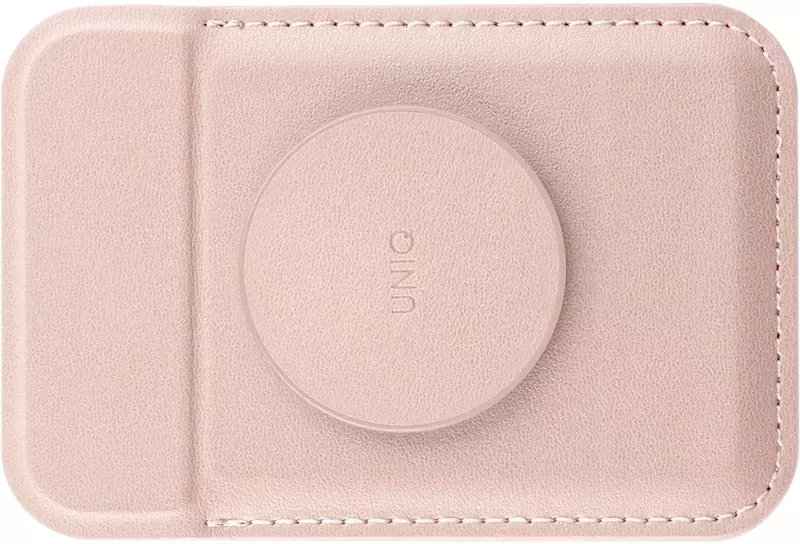 Чохол-гаманець UNIQ FLIXA MAGNETIC CARD HOLDER AND POP-OUT GRIP-STAND - BLUSH PINK (UNIQ-FLIXA-PINK) фото