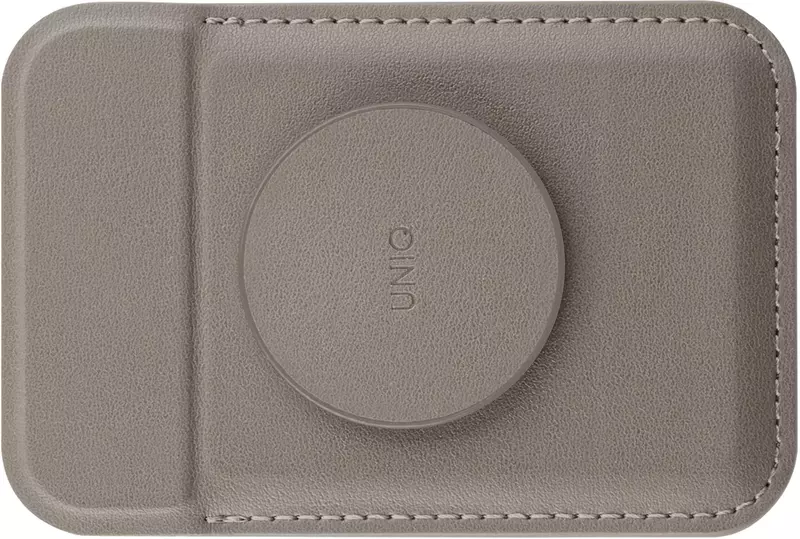 Чохол-гаманець UNIQ FLIXA MAGNETIC CARD HOLDER AND POP-OUT GRIP-STAND - FLINT GREY (UNIQ-FLIXA-GREY) фото