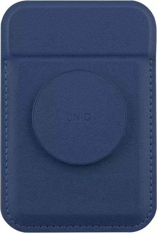 Чохол-гаманець UNIQ FLIXA MAGNETIC CARD HOLDER AND POP-OUT GRIP-STAND - NAVY BLUE (UNIQ-FLIXA-NAVYBLUE) фото