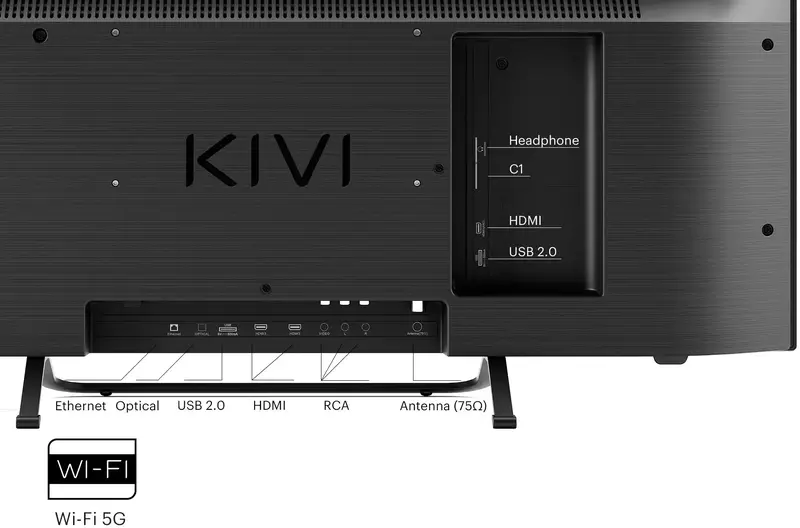 Телевізор Kivi 32" FHD Smart TV (32F760QB) фото