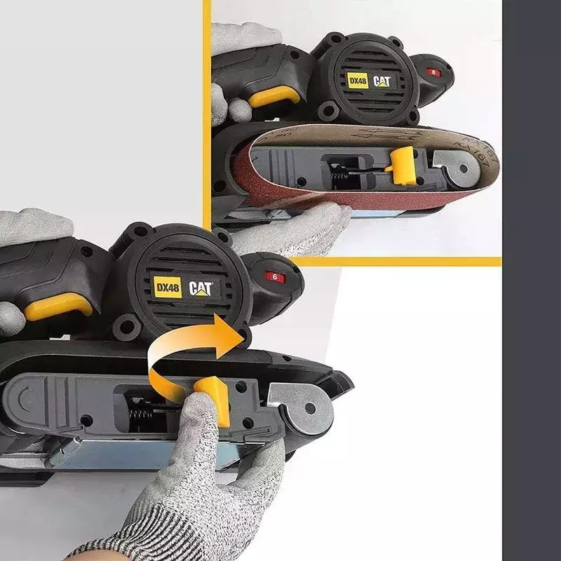 Шліфмашина стрічкова CAT DX48 950Вт - фото - №4