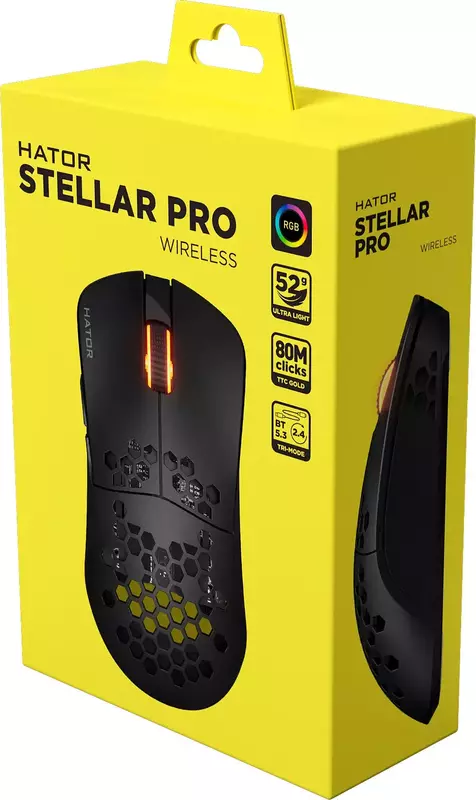 Ігрова миша HATOR Stellar PRO Wireless (HTM-550) black фото