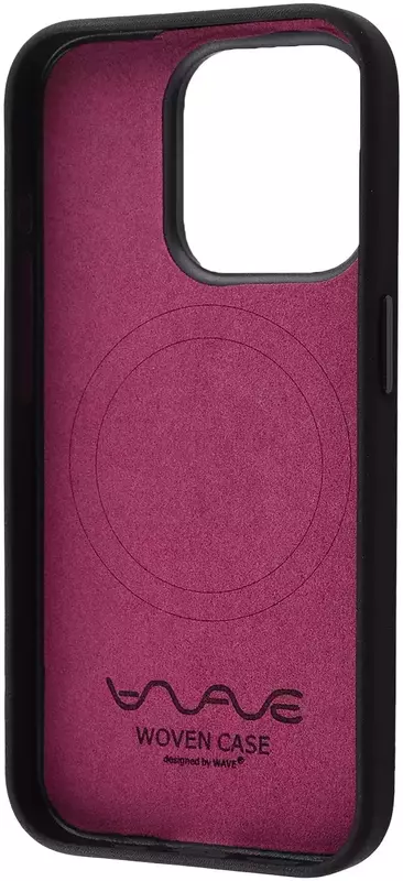 Чохол для iPhone 15 Pro WAVE Premium Woven Case with MagSafe (mulberry) фото