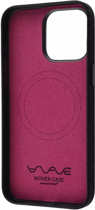 Чохол для iPhone 15 Pro Max WAVE Premium Woven Case with MagSafe (mulberry) фото