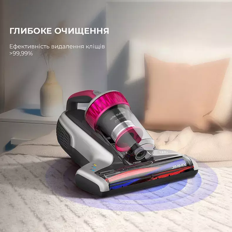 Пилосос для м'яких меблів Hand vacuum cleaner JIMMY with UV lamp for upholstered furniture (WB73) фото