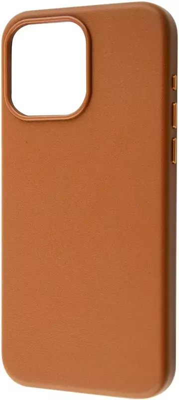 Чохол для iPhone 15 Pro WAVE Premium Leather Edition Case with MagSafe (umber) фото