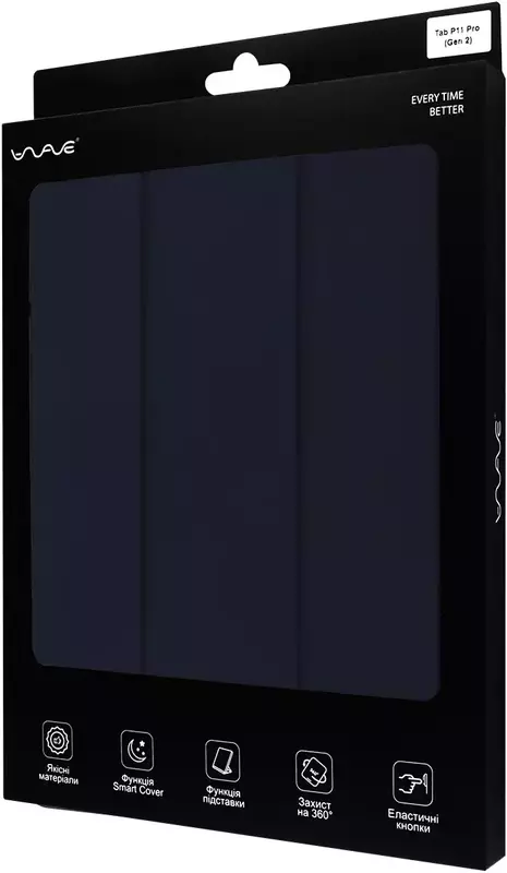 Чехол для планшета Lenovo Tab P11 Pro (2nd Gen) WAVE Smart Cover (midnight blue) - фото - №4