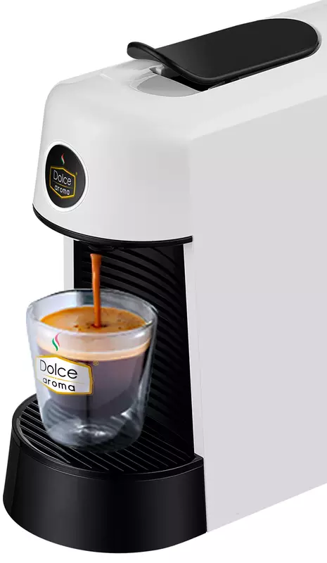Капсульна кавоварка DOLCE AROMA PINTA із системою Nespresso білого кольору (6971626983777) фото
