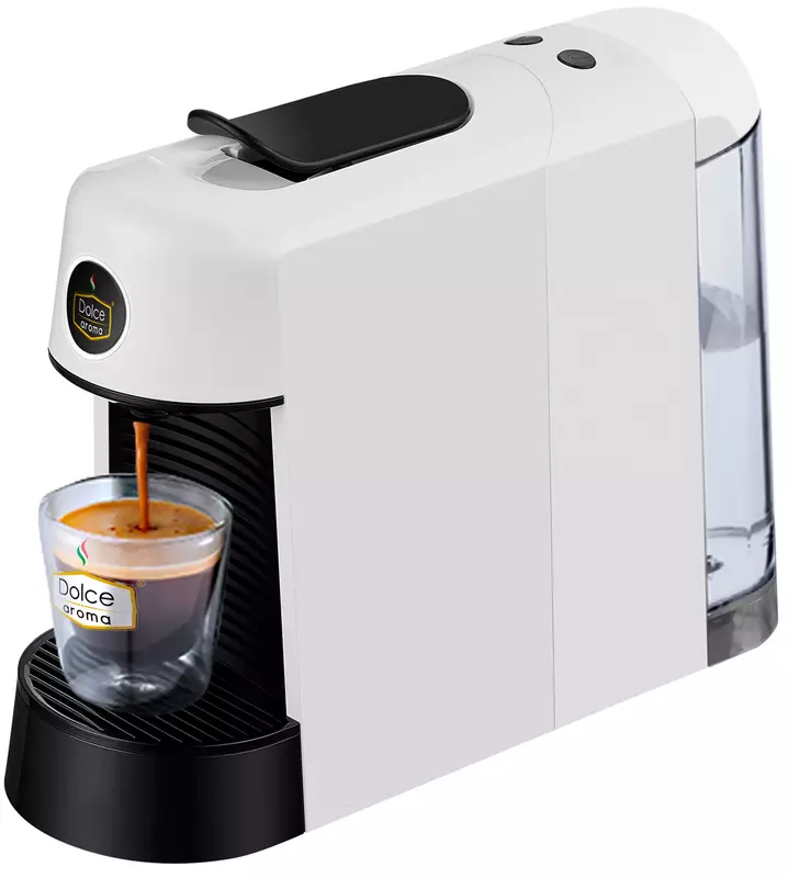 Капсульна кавоварка DOLCE AROMA PINTA із системою Nespresso білого кольору (6971626983777) фото