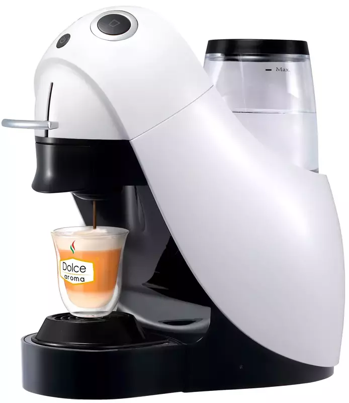 Капсульна кавоварка DOLCE AROMA "LOLA-A" із системою Dolce Gusto біла (6971626983555) фото