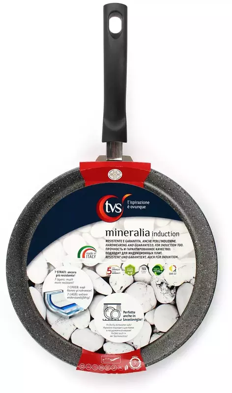 Індукційна сковорода для млинців TVS Mineralia Induction 25 см фото