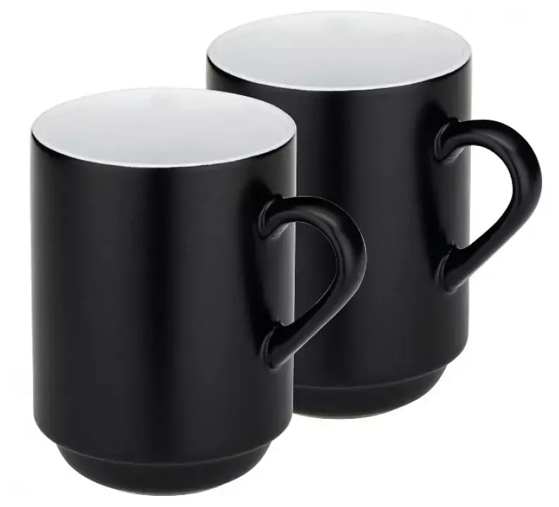 Набір чашок KELA Mattia, чорний, 300 мл, 2 шт. (12756) фото