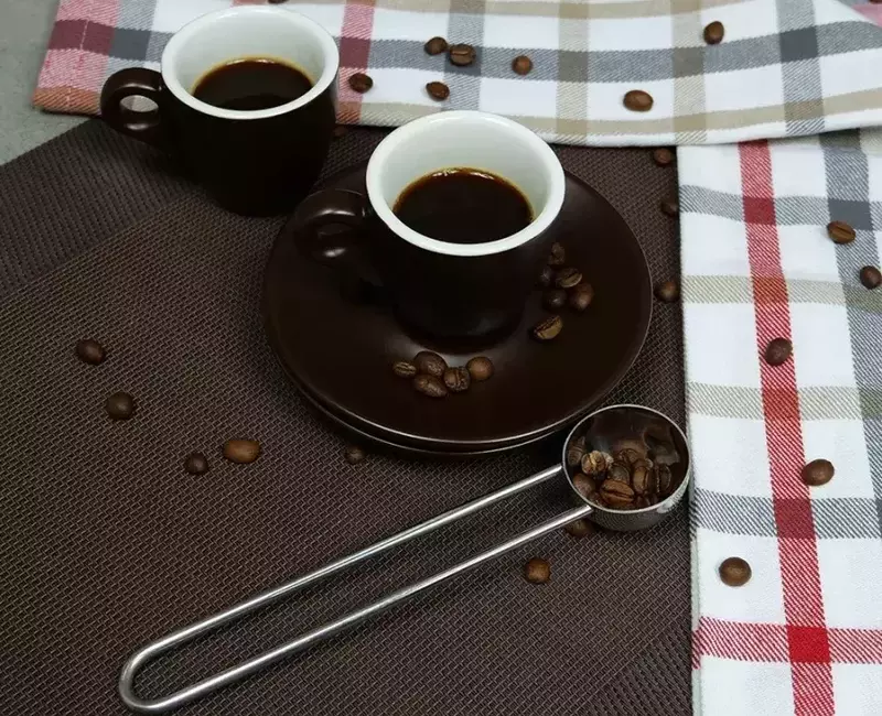 Набір чашок та блюдець для еспресо KELA Mattia, 4 предмети, коричневий (12755) фото