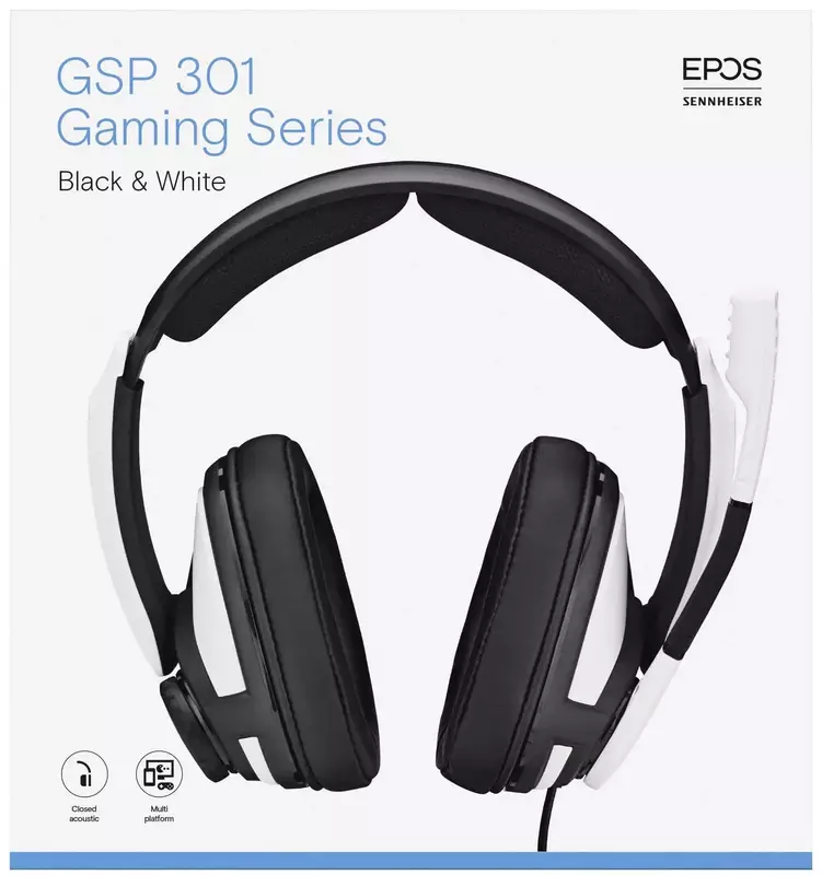 Гарнитура игровая Epos GSP 301 (Black/White) 1000240 фото