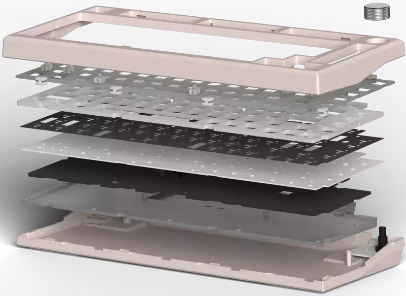 Ігрова клавіатура FL ESPORTS DIY-barebone MK750 (White) MK750-4247 - фото - №7