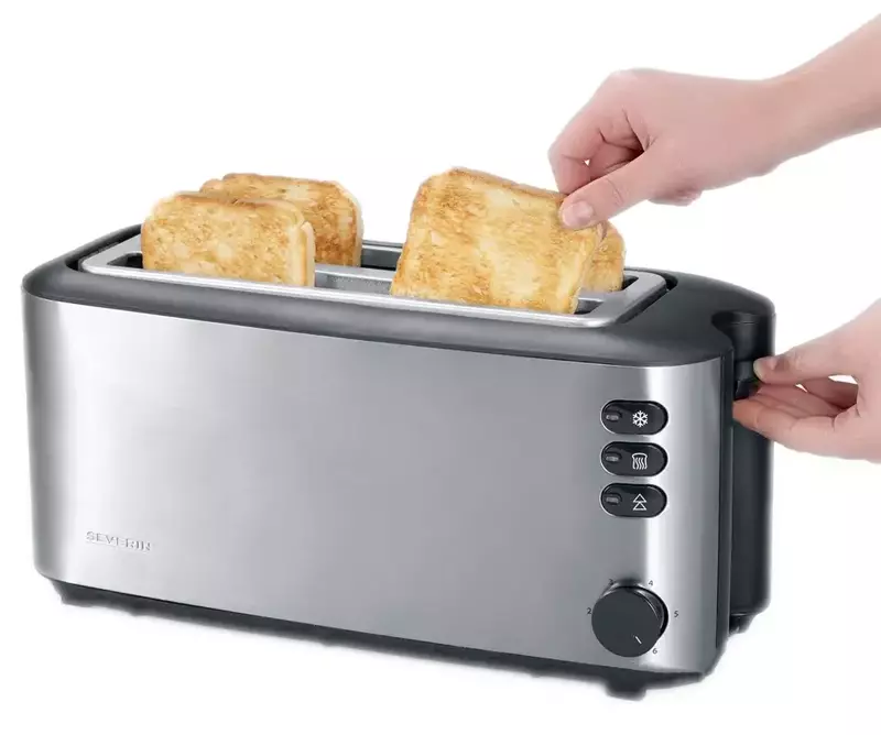 Автоматичний тостер з довгими слотами SEVERIN AT 2509 фото