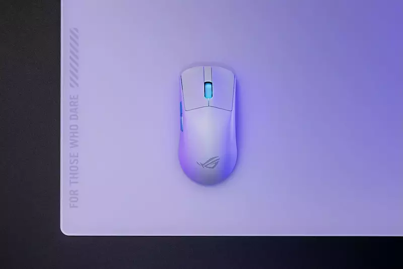 Миша ігрова ASUS ROG Harpe Ace Aim Lab Edition (White) 90MP02W0-BMUA10 - фото - №11
