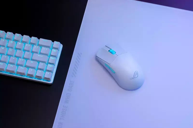 Миша ігрова ASUS ROG Harpe Ace Aim Lab Edition (White) 90MP02W0-BMUA10 - фото - №12
