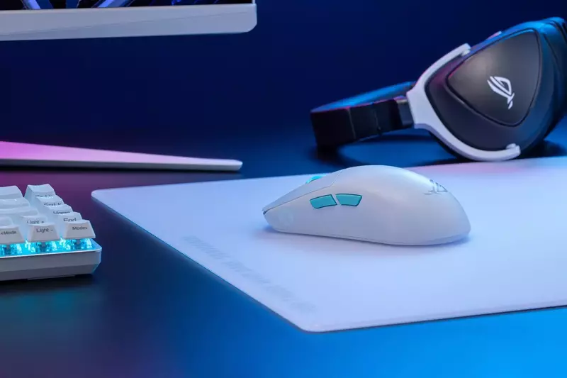 Миша ігрова ASUS ROG Harpe Ace Aim Lab Edition (White) 90MP02W0-BMUA10 - фото - №10