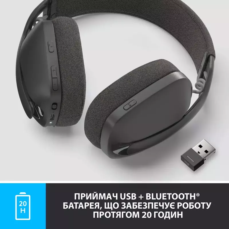 Гарнітура Logitech Zone Vibe 125 Bluetooth Headset Graphite (981-001126) фото