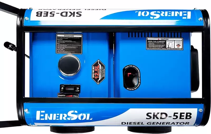 Генератор EnerSol дизельный 1ф. SKD-5EB 230В 4.6/5кВт, электростартер, AVR, 111кг фото