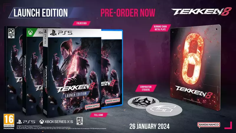 Диск Tekken 8 Launch Edition (Blu-ray) для PS5 фото