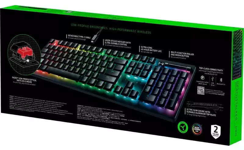 Игровая клавиатура Razer DeathStalker V2 Pro Red Switch (RZ03-04360800-R3M1) фото