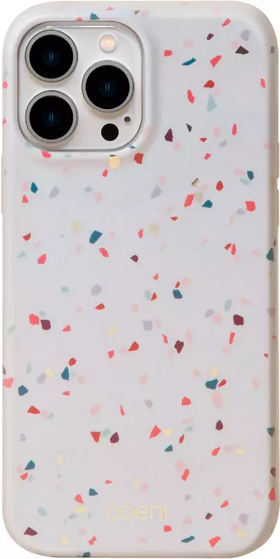 Чохол UNIQ COEHL IPHONE 13 PRO TERRAZZO NATURAL WHITE (UNIQ-IP6.1PHYB(2021)-TEZWHT) - фото - №0