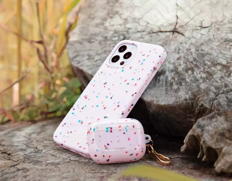 Чохол UNIQ COEHL IPHONE 13 PRO TERRAZZO NATURAL WHITE (UNIQ-IP6.1PHYB(2021)-TEZWHT) - фото - №5