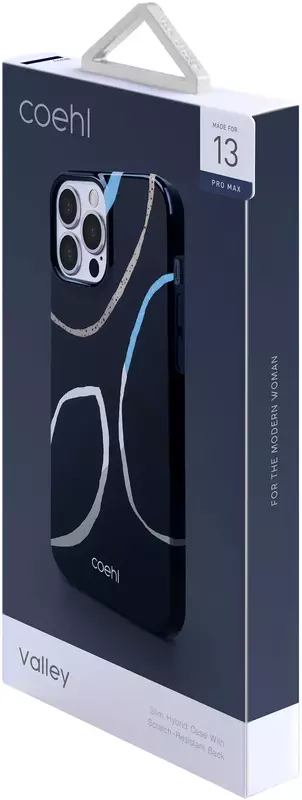 Чехол UNIQ COEHL IPHONE 13 PRO MAX VALLEY DEEP NAVY (UNIQ-IP6.7HYB(2021)-VLYDNVY) - фото - №2