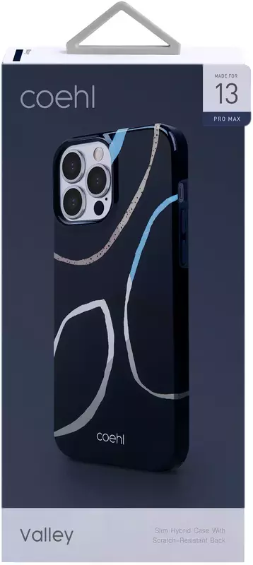 Чехол UNIQ COEHL IPHONE 13 PRO MAX VALLEY DEEP NAVY (UNIQ-IP6.7HYB(2021)-VLYDNVY) - фото - №3