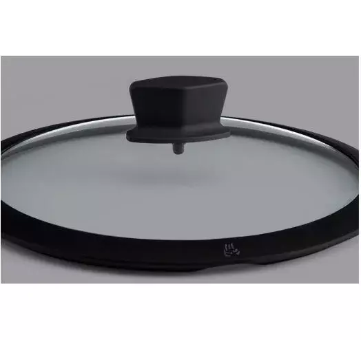 Сковорода - WOK HuoHou індикатор нагрівання + скляна кришка 32 см (HU0069) фото