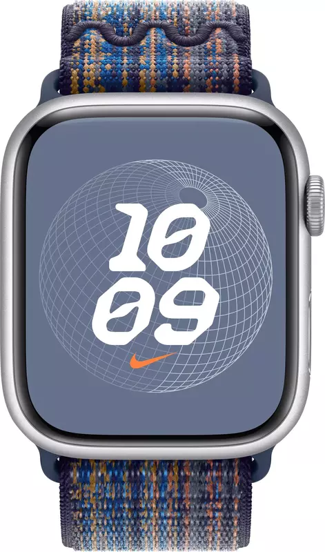 РЕМІНЕЦЬ ДЛЯ ГОДИННИКА APPLE WATCH 45mm Game Royal/Orange Nike Sport Loop фото