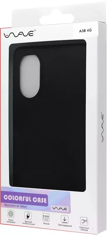 Чохол для Oppo A38 WAVE Colorful Case (black) фото