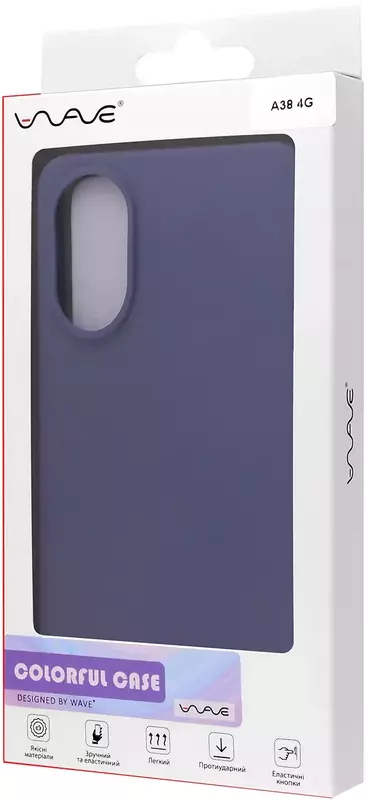 Чохол для Oppo A38 WAVE Colorful Case (lavender gray) фото