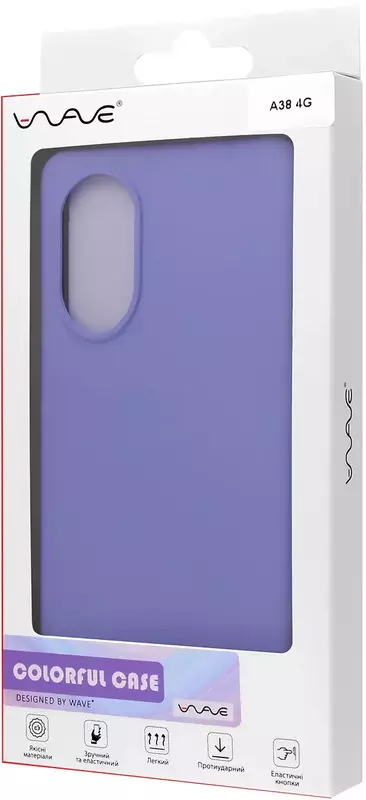 Чохол для Oppo A38 WAVE Colorful Case (light purple) фото