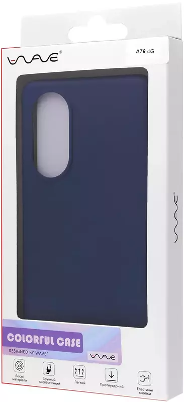 Чехол для Oppo A78 WAVE Colorful Case (blue) фото