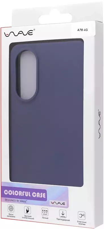 Чохол для Oppo A78 WAVE Colorful Case (lavender gray) фото