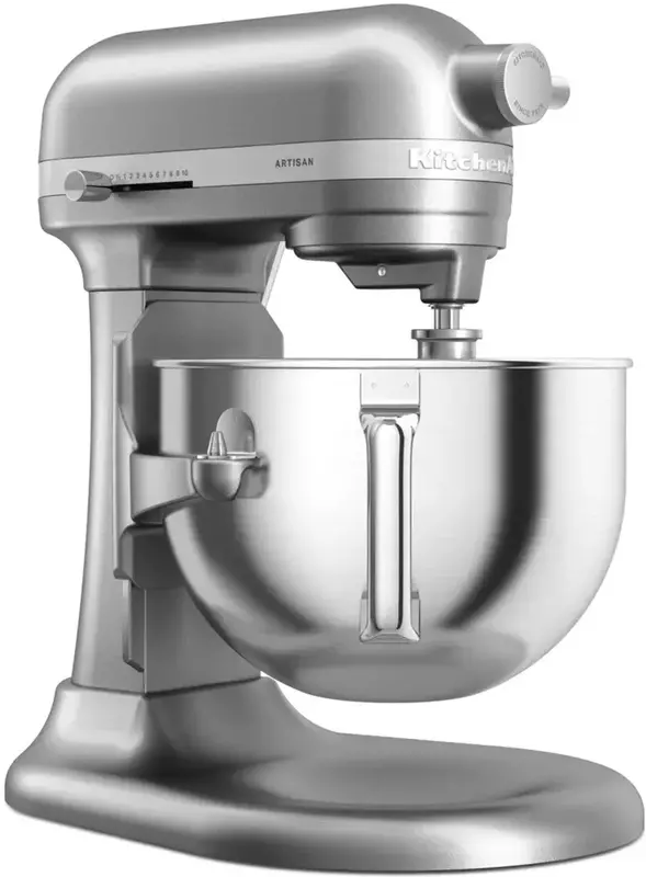 Кухонна машина KitchenAid Artisan 5,6 л 5KSM60SPXECU з підйомною чашею (Сріблястий) фото