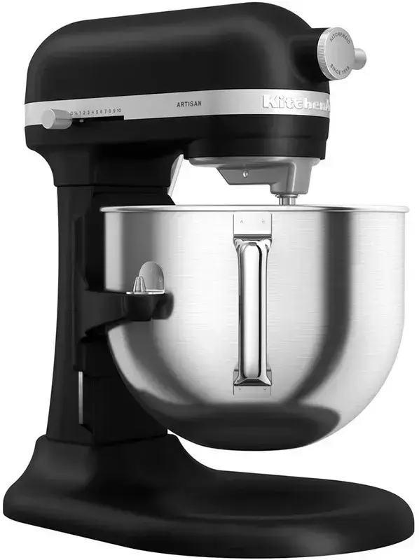 Кухонна машина KitchenAid Artisan 6,6 л 5KSM70SHXEBM із підйомною чашею (Чорний матовий) фото