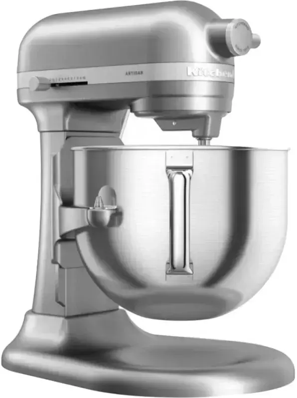 Кухонна машина KitchenAid Artisan 6,6 л 5KSM70SHXECU з підйомною чашею (Сріблястий) фото