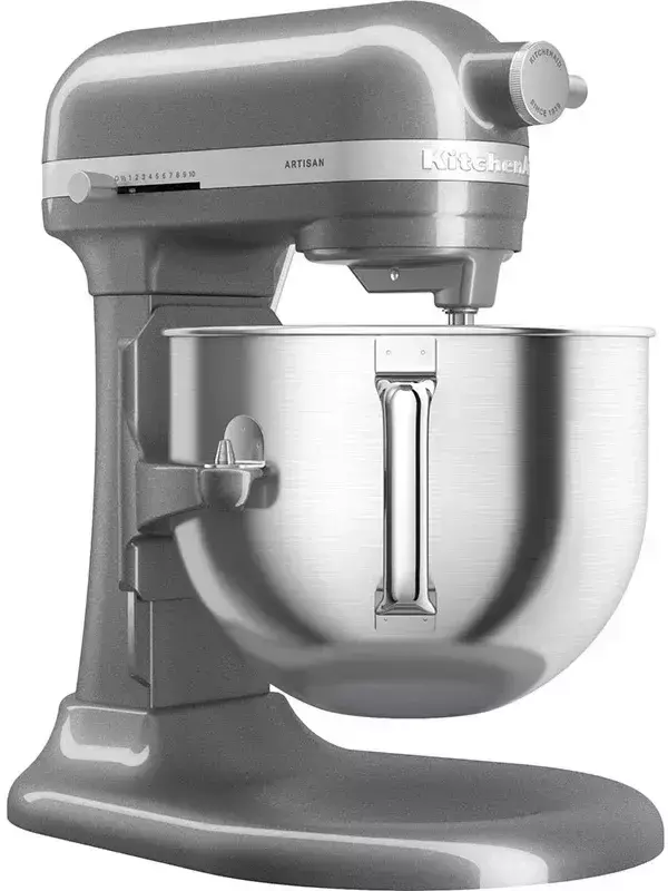 Кухонна машина KitchenAid Artisan 6,6 л 5KSM70SHXEMS з підйомною чашею (Срібний медальйон) фото